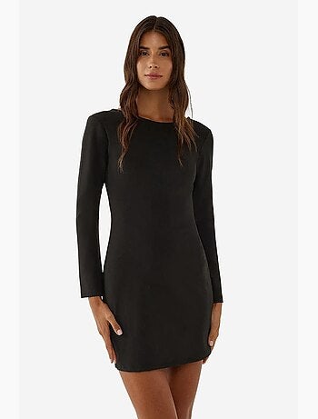 Vestido mini ajustado con escote en la espalda hiccup