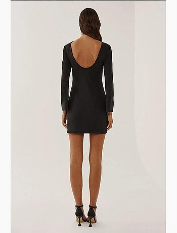 Vestido mini ajustado con escote en la espalda hiccup