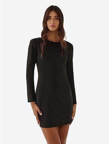 Vestido mini ajustado con escote en la espalda