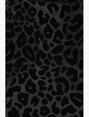 Vestido mini ajustado con estampado de leopardo hiccup