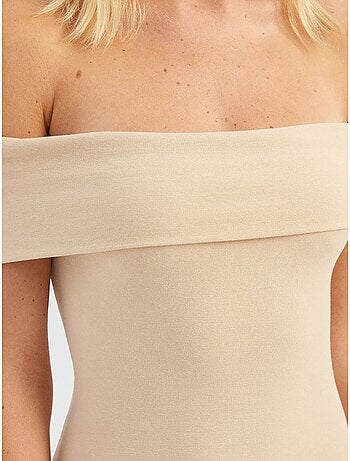Vestido mini ajustado con hombros descubiertos hiccup