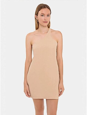 Vestido mini ajustado de un solo hombro hiccup