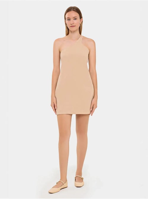 Vestido mini ajustado de un solo hombro hiccup - Kiabi