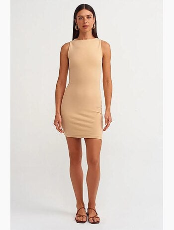 Vestido mini ajustado sin mangas dilvin