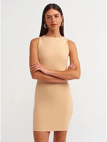 Vestido mini ajustado sin mangas dilvin