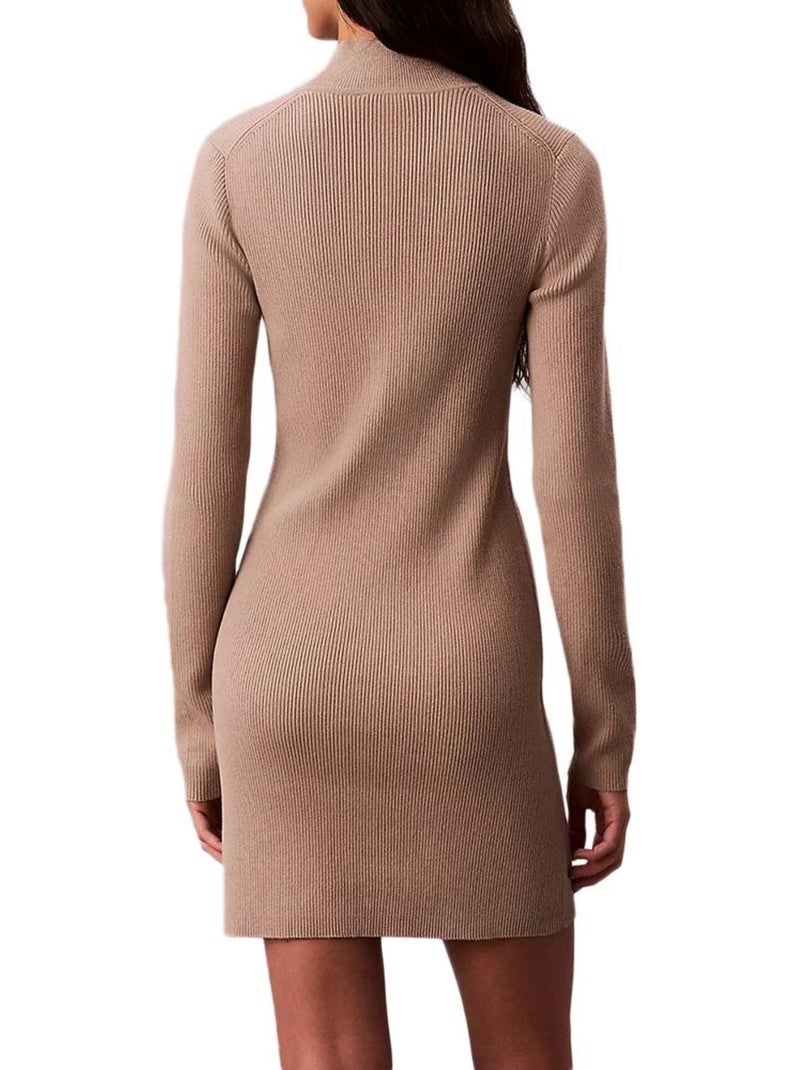 Vestido Mini Calvin Klein Jeans Marrón capuchino - Kiabi