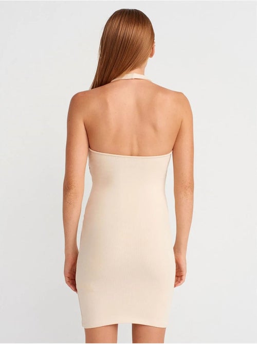 Vestido mini ceñido acanalado dilvin - Kiabi
