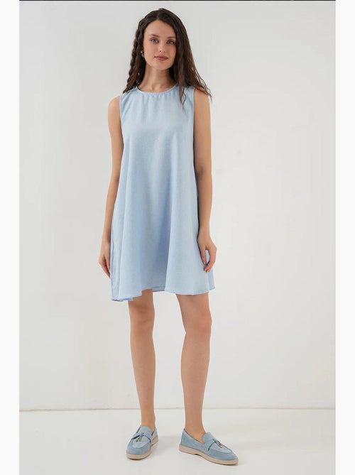 Vestido mini de lino bdart - Kiabi Vestido mini de lino bdart - Kiabi