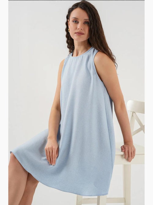 Vestido mini de lino bdart - Kiabi Vestido mini de lino bdart - Kiabi