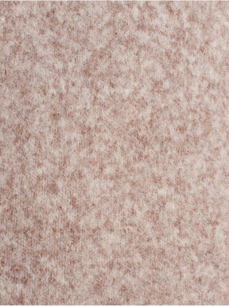 Vestido mini de punto acanalado Beige natural - Kiabi