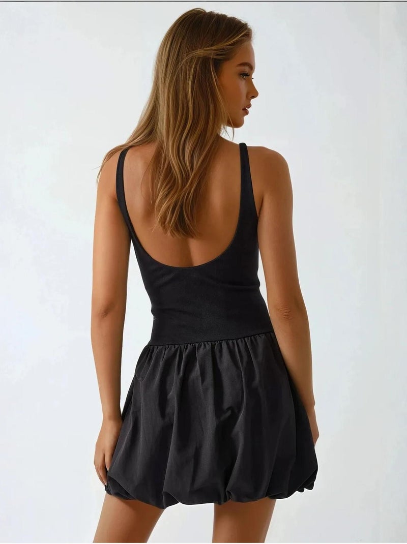 Vestido mini globo hiccup Negro - Kiabi