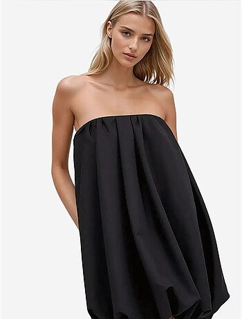 Vestido mini globo sin tirantes hiccup