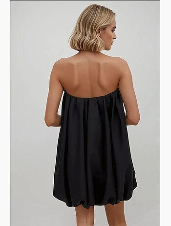 Vestido mini globo sin tirantes hiccup