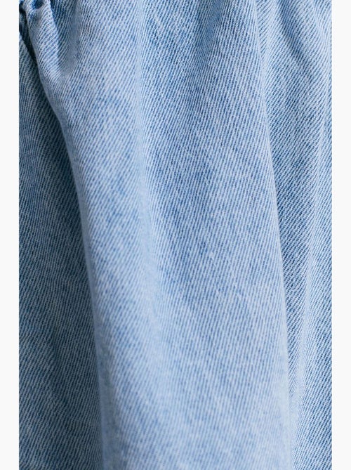 Vestido mini halter de denim de algodón dilvin - Kiabi