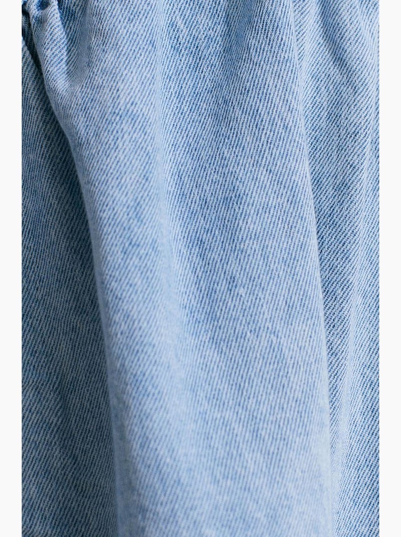 Vestido mini halter de denim de algodón dilvin Azul zafiro - Kiabi