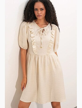 Vestido mini smock de mujer de línea a bdart