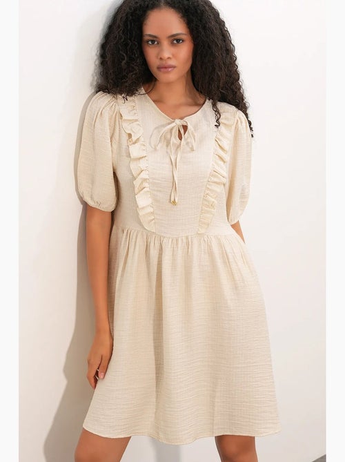 Vestido mini smock de mujer de línea a bdart - Kiabi