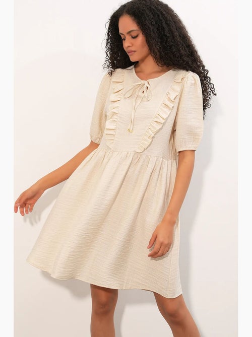 Vestido mini smock de mujer de línea a bdart - Kiabi