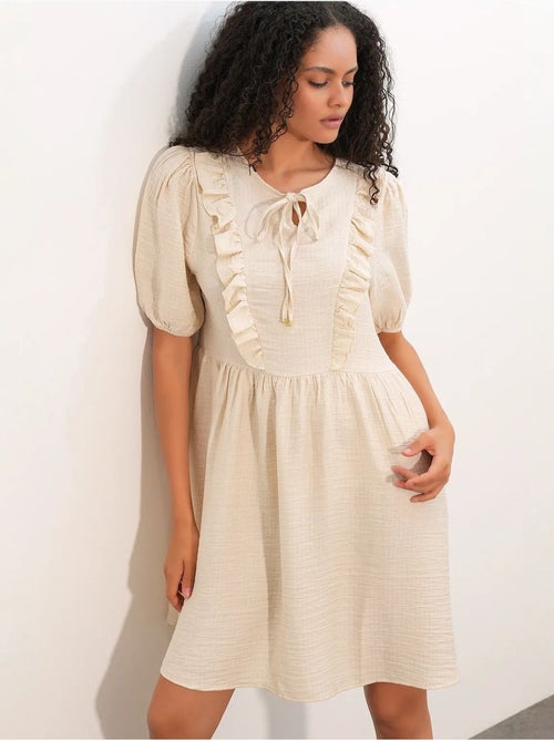 Vestido mini smock de mujer de línea a bdart - Kiabi