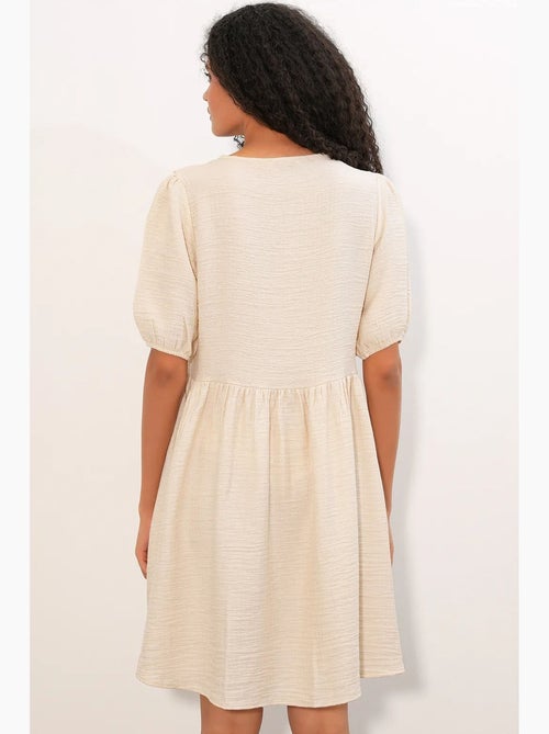 Vestido mini smock de mujer de línea a bdart - Kiabi