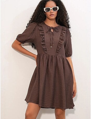Vestido mini smock de mujer de línea a bdart