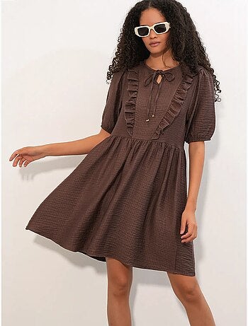 Vestido mini smock de mujer de línea a bdart