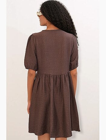 Vestido mini smock de mujer de línea a bdart