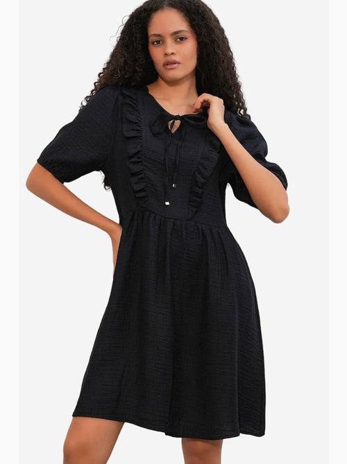 Vestido mini smock de mujer de línea a bdart - Kiabi Vestido mini smock de mujer de línea a bdart - Kiabi