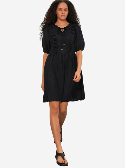 Vestido mini smock de mujer de línea a bdart - Kiabi Vestido mini smock de mujer de línea a bdart - Kiabi
