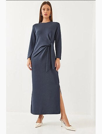 Vestido modal con detalle de lazo lucci