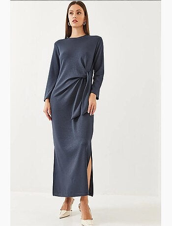 Vestido modal con detalle de lazo lucci