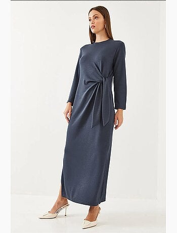 Vestido modal con detalle de lazo lucci