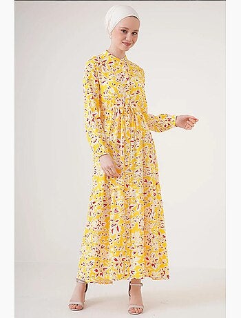 Vestido modesto con cuello mandarín bdart