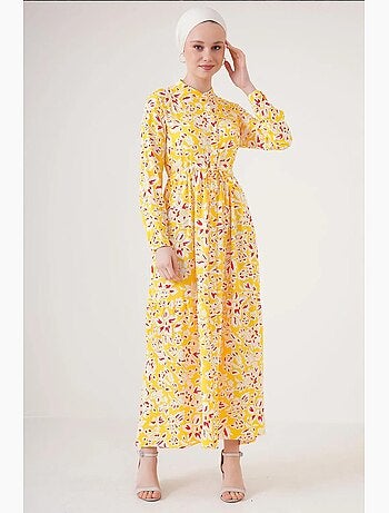 Vestido modesto con cuello mandarín bdart
