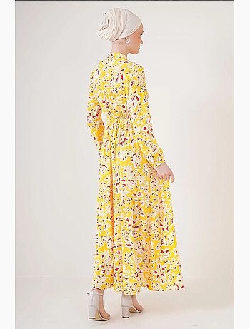 Vestido modesto con cuello mandarín bdart