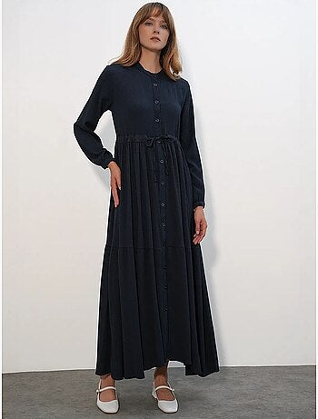 Vestido modesto con cuello mandarín bdart
