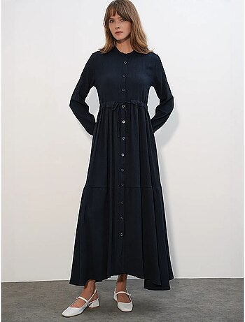 Vestido modesto con cuello mandarín bdart