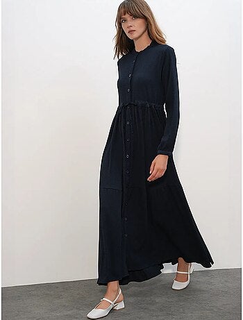 Vestido modesto con cuello mandarín bdart