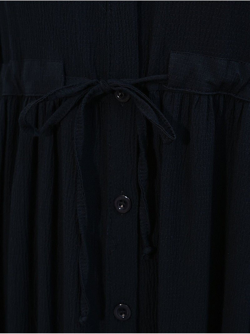 Vestido modesto con cuello mandarín bdart Azul marino - Kiabi