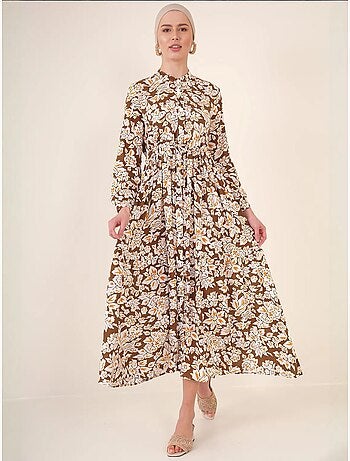 Vestido modesto con cuello mandarín bdart