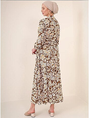Vestido modesto con cuello mandarín bdart