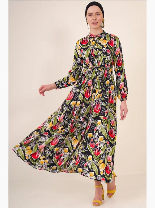 Vestido modesto con cuello mandarín bdart - Kiabi