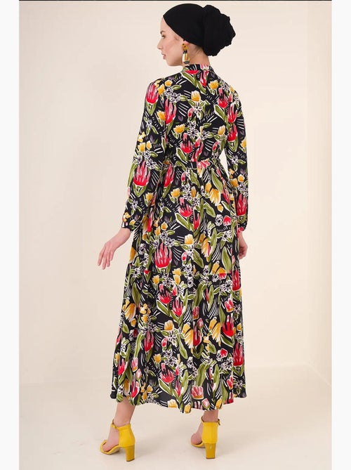 Vestido modesto con cuello mandarín bdart - Kiabi
