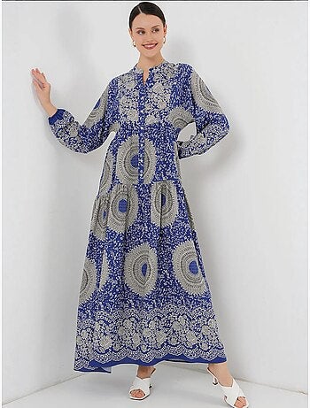 Vestido modesto estampado auténtico bdart