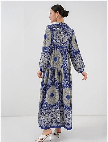Vestido modesto estampado auténtico bdart
