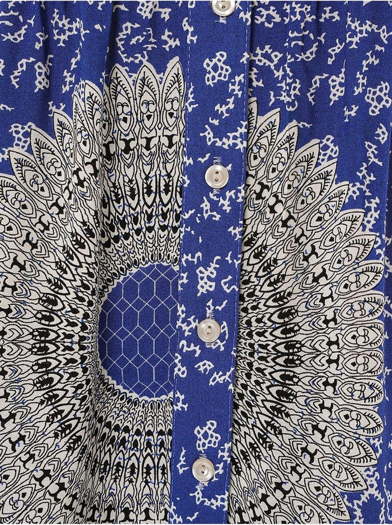 Vestido modesto estampado auténtico bdart Azul cobalto - Kiabi
