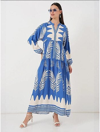 Vestido modesto estampado auténtico bdart