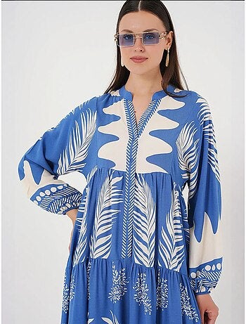 Vestido modesto estampado auténtico bdart