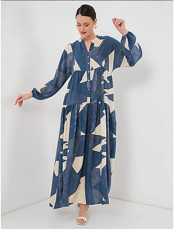 Vestido modesto estampado auténtico bdart