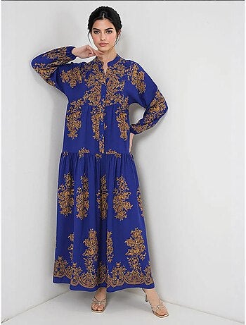 Vestido modesto estampado auténtico bdart